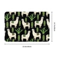 thumbnail image 3 of Front Door Mat Indoor Outdoor Outside Entrance - 16*24in Washable Alpaca Cute Llamas Cactus Funny Thin Bathroom Rugs Fit Under Door, Bath Rugs for Bathroom, Kitchen Rugs Mats for Floor, 3 of 6