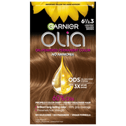 Garnier Olia Oil Powered Permanent Hair Color, 6.1/2.3 Lightest Golden Brown