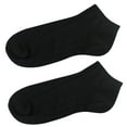 thumbnail image 2 of 12 Pairs Womens Ankle Socks Low Cut Fit Crew Size 9-11 Sports Black Footies, 2 of 7