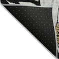 thumbnail image 5 of Addison Rugs Chantille Indoor/Outdoor Transitional Floral Black Machine Washable Rectangle Rug, 5' x 7'6", 5 of 8
