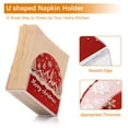 thumbnail image 4 of Standing Dining Table Napkin Holder, Napkin Holder for Table Kitchen Acrylic Paper Tissue Organization, Christmas Red Background, 4 of 8
