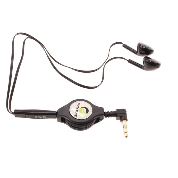 Headphones Retractable Earphones for Jitterbug Smart3 Phone - Hands-free Headset Handsfree Earbuds Earpieces D2K Compatible With Lively Jitterbug Smart 3 Model