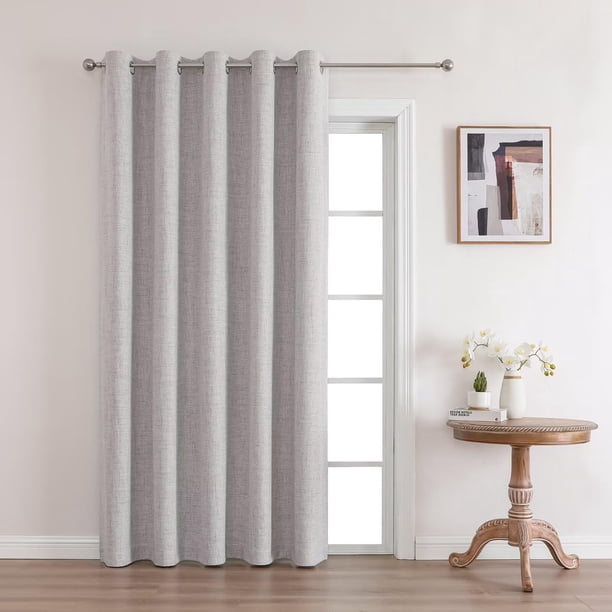 Cortinas opacas Joydeco 100% opacas, 274 cm, 2 paneles, color gris