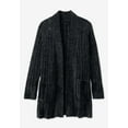 thumbnail image 3 of Woman Within Plus Size Open Front Chenille Cardigan Sweater, 3 of 4