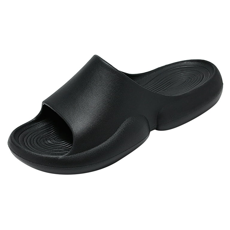Fashion Men's Cosy Flat Slipper Non-Slip Round Toe Comfortable Indoor  Home Shoes