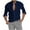 Dark Blue, variant on Honeeladyy Spring And Winter Men Long-Sleeved Tops,Fashion Man Button V-Neck Long Sleeve T-Shirt Autumn Solid Loose Blouse Tops