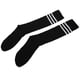 thumbnail image 3 of Old School White Stripe On Black Knee High Sports Tube Sock / Great For Soccer Or Any Sports, Also, 3 of 5