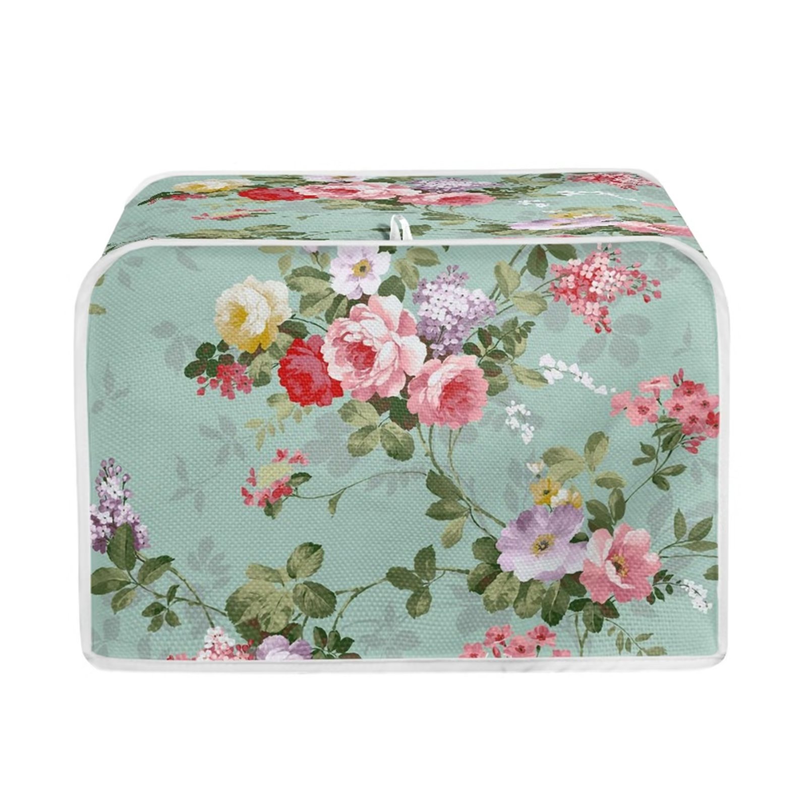 FKELYI 4Slice Toaster Covers Washable Flower Leaf Wide Slot Dustproof