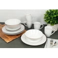 thumbnail image 3 of 10 Strawberry Street Simply Coupe 16-Piece Ceramic Dinnerware Set, Blush Pink, 3 of 8