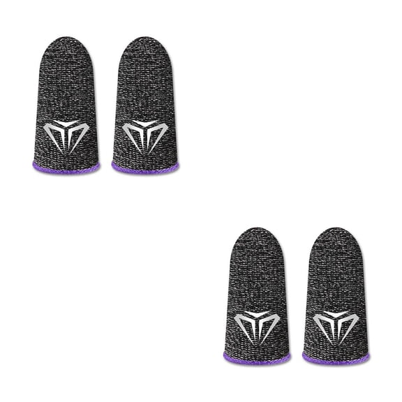 Bearachild 10 piezas de fundas para dedos para juegos de teléfonos móviles, guantes antideslizantes para pantalla táctil, cubiertas de fibra Type2 NO2