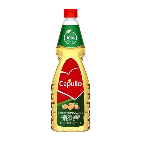 Aceite Capullo puro de soya 750 ml