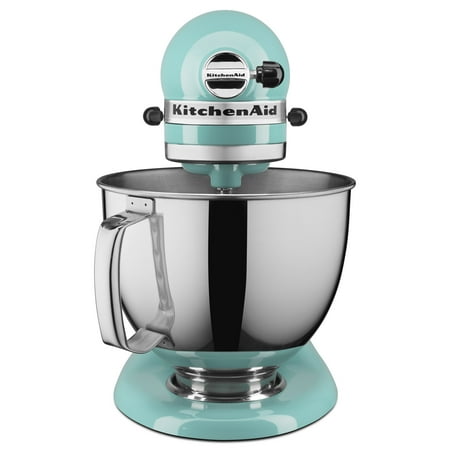 Kitchenaid Ksm150psaq Artisan Series 5 Quart Tilt Head Stand Mixer Aqua Sky Walmart Com Walmart Com