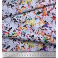 thumbnail image 2 of Soimoi Georgette Viscose Fabric Multicolor Texture Print Fabric by The Yard 42 Inch Wide, 2 of 3