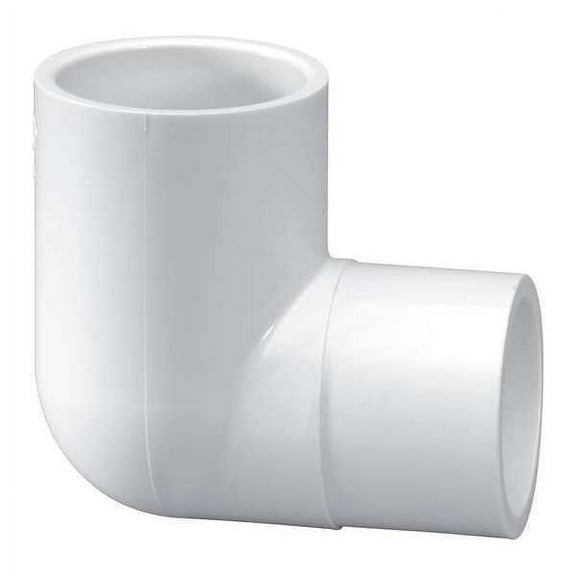 PVC Street Elbow, 90 Degrees, Spigot x Socket, 1/2 in Pipe Size