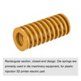 thumbnail image 3 of Troquel Resorte, 35mm OD 80mm Largo Espiral Estampado Ligera Carga Compresión Troquel Resortes para 3D Impresora Eléctrica Pieza, Amarillo, 3 of 5