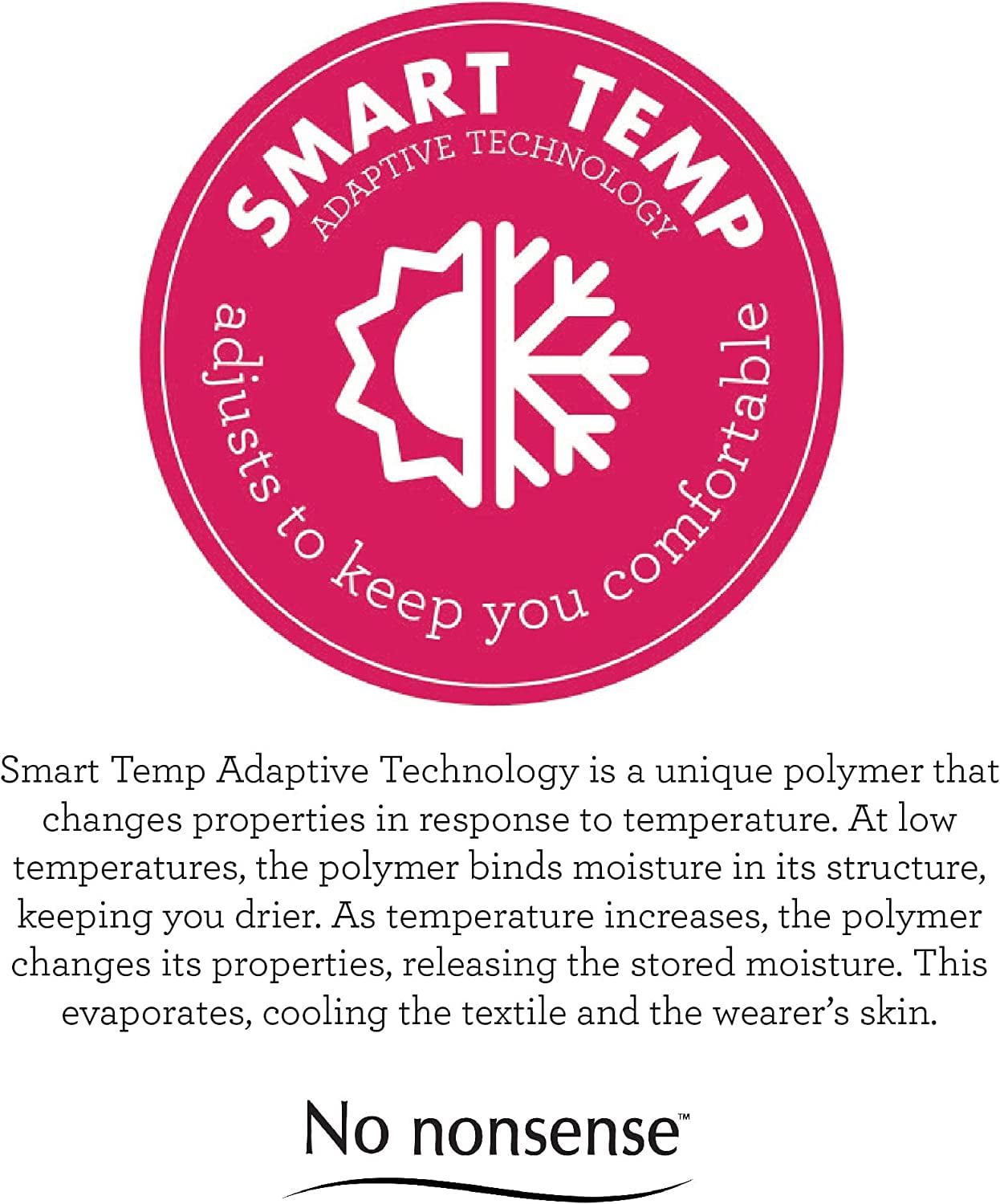 No Nonsense Super Opaque Control Top Tight Smart Temp Fig M 