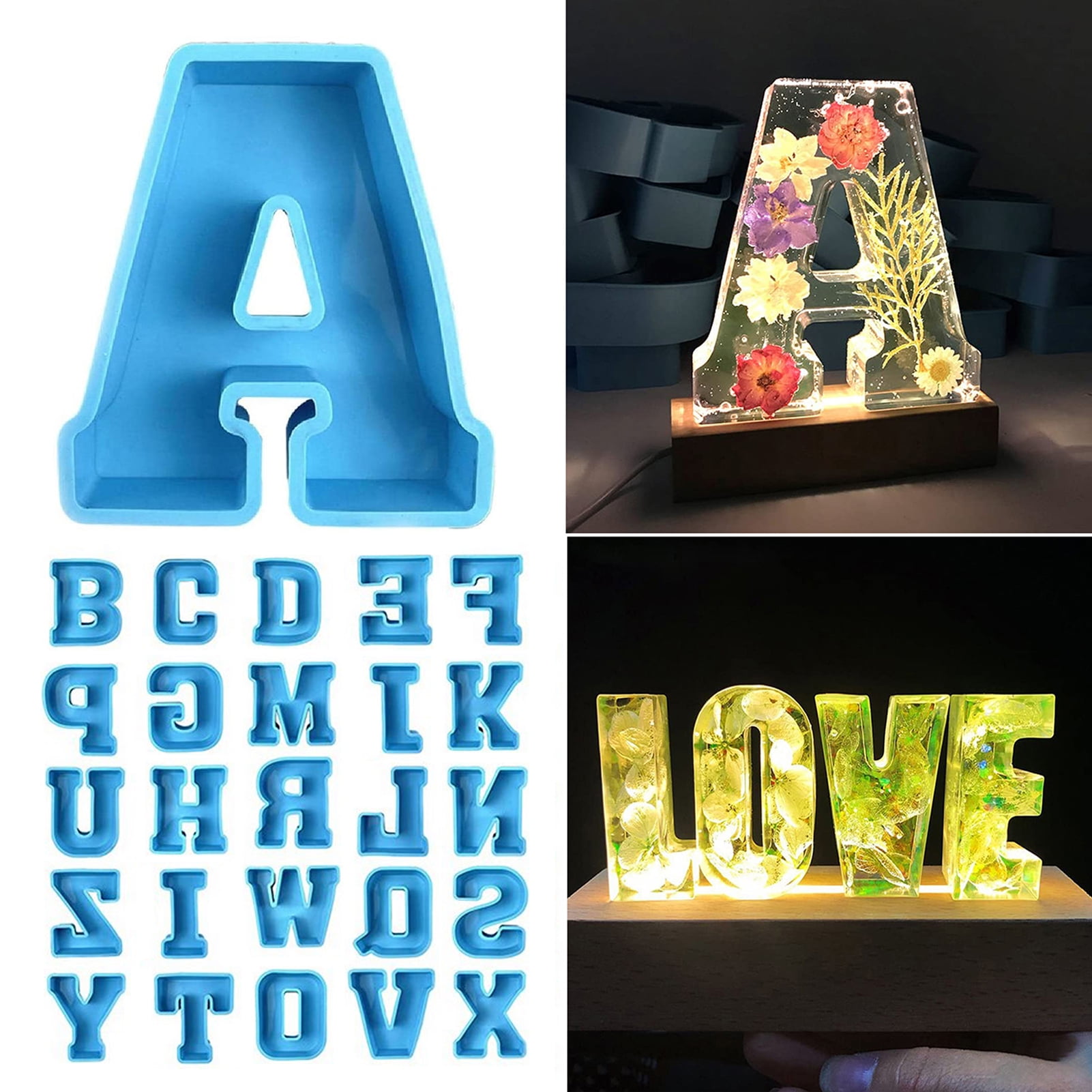 Alphabet letter E plastic mold see all 26 letters in store 