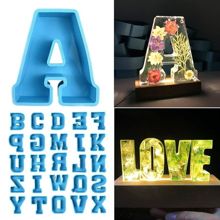 

wirlsweal 1Pcs Alphabet Mould Large Size Not Easy to Break Silicone Letter A to Z 3D Mold Decoration for Party Decoration
