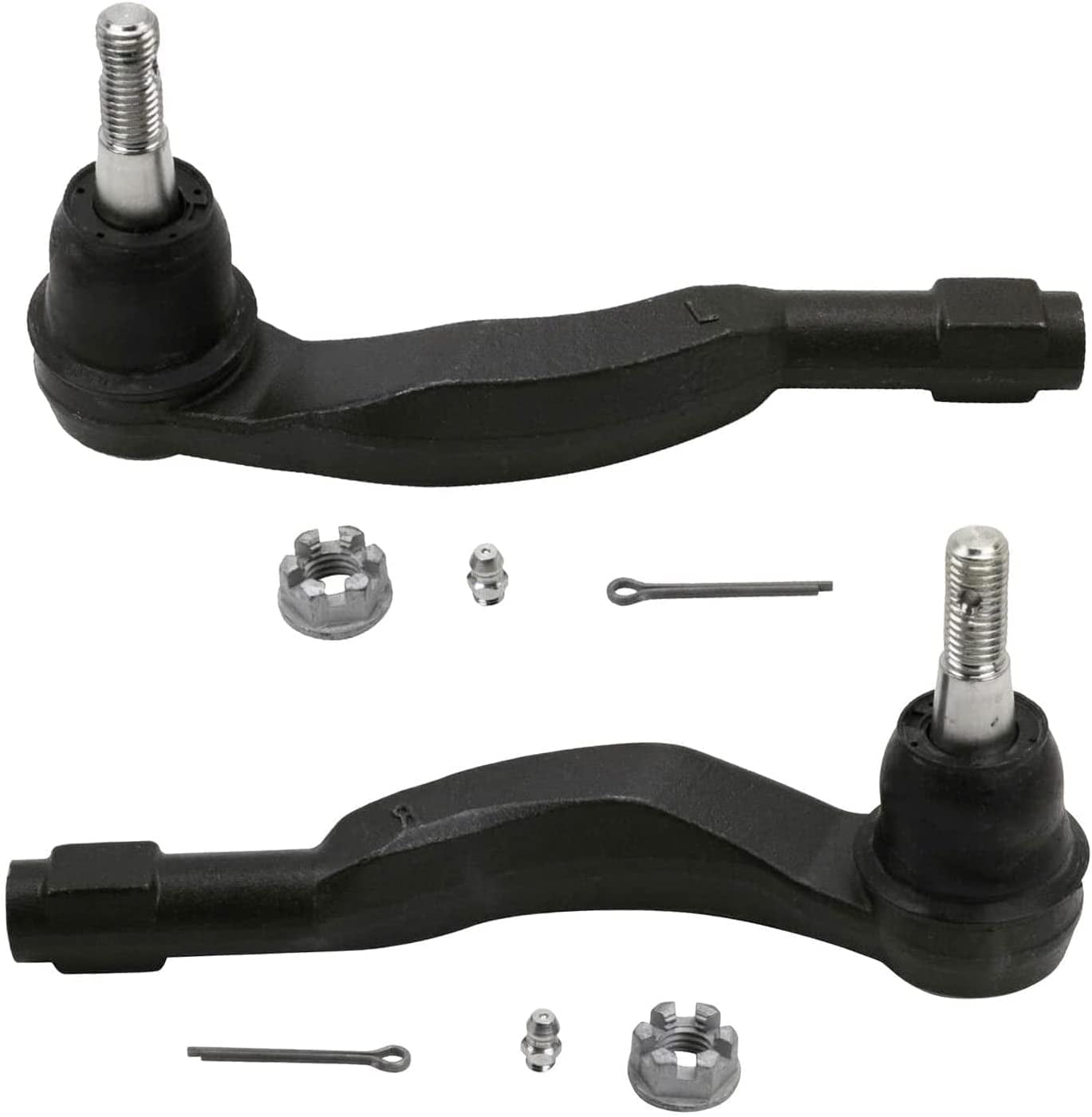 Detroit Axle - Front Lower Control Arms for Chevy Malibu Buick LaCrosse Regal, 2 Lower Control Arms w/Ball Joints Assembly, 2 Outer Tie Rods, 2 Sway Bar Links, Replacement