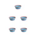 thumbnail image 1 of ZheElen Foldable Pan For Traveling Non-toxic And Good Hand Feeling Not Easy To Break Washbasin Portable Pink S 5Set, 1 of 6