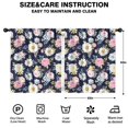 thumbnail image 2 of Pioneer Flower Floral Print Pattern Teens Curtains,Teens Insulated Curtains Set Of 2,Bedroom Essentials,Toddler Room Decor 52"x63", 2 of 5