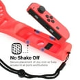 thumbnail image 3 of Tennis Racket for Nintendo Switch Joy-Con Controller with Wrist Strap, Joy-Con Racket Accessories Twin Pack for Nintendo Switch Game Mario Tennis Aces Blue and Red, 3 of 7