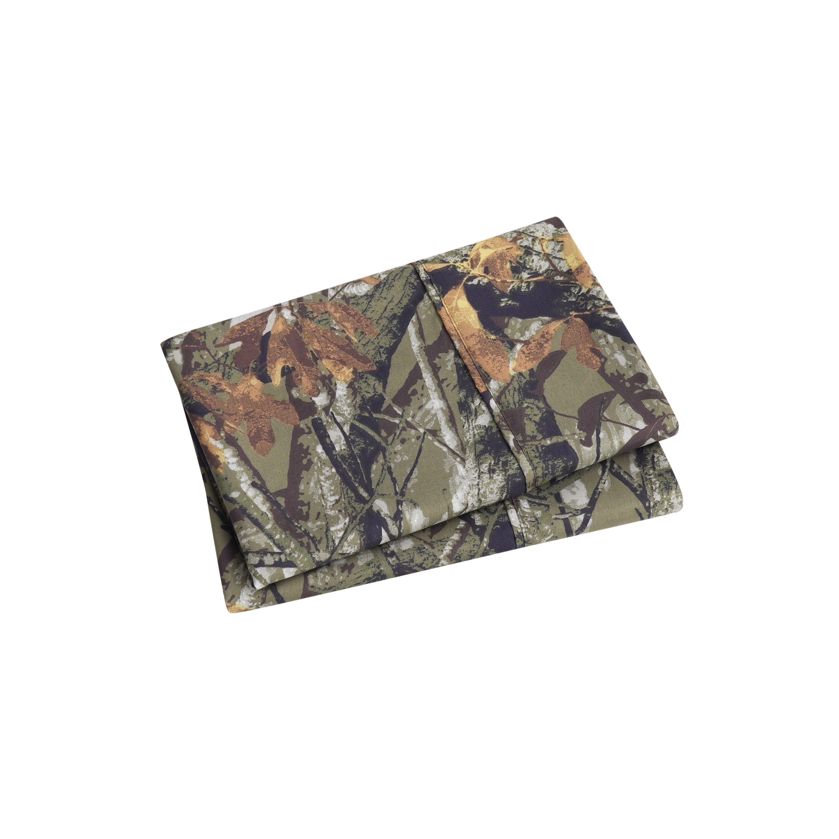 Mainstays Super Soft Brushed Microfiber Pillowcase Set, Camo, Standard/Queen, 2 Piece
