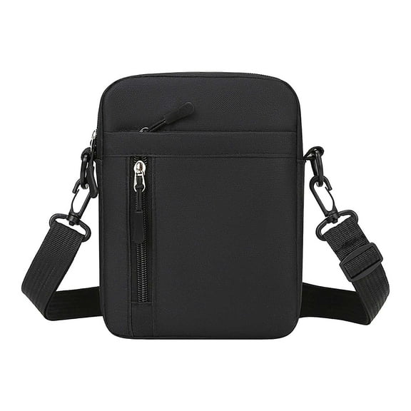 Kyusrd Crossbody Bag for Men Belt Bag With Zipper Pockets Casual Travel Bag Makeup bag With Adjustable Outdoor Sports Bag Shoulder Bag