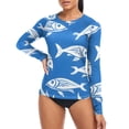 thumbnail image 4 of joogoo Womens UPF 50+ Sun Shirts Fishes Long Sleeve UV Protection Rash Guard Tops M, 4 of 7