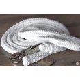 thumbnail image 2 of HILASON Braided Poly Barrel Racing Contest Flat Reins 9Ft White, 2 of 5