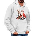 thumbnail image 2 of Wancir Mens Santa Claus Funny Sweatshirt Christmas Novelty Fashion Pullover Hoodies, 2 of 5