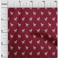 thumbnail image 2 of oneOone Cotton Cambric Maroon Fabric Animal Craft Projects Decor Fabric Printed By The Yard 56 Inch Wide, 2 of 5