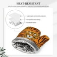 thumbnail image 4 of Disketp Tiger Oven Mitts and Potholders BBQ Gloves-Oven Mitts and Pot Holders with Recycled Infill Silicone Non-Slip Cooking Gloves for Cooking Baking Grilling, 4 of 8