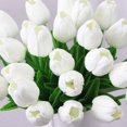 thumbnail image 3 of Flores artificiales Flor falsa Tulipán Látex Material Real Touch, 3 of 8