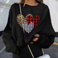 thumbnail image 2 of Vedolay Womens Sweatshirt Sweatshirt for Women Crewneck Long Sleeve Shirt Autumn Winter Pullover Top,Black XXL, 2 of 3