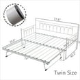 thumbnail image 2 of Fulljojor Twin Steel Metal Daybed With Pop-Up Trundle, 2 of 5