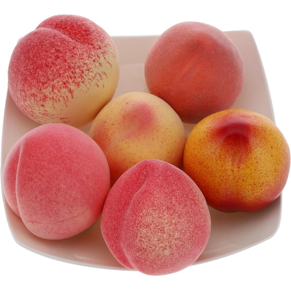 8pcs Fake Mixed Peach Collection Artificial Peaches Fruits Home Party Shop Christmas Decoration
