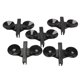 thumbnail image 1 of 5 uds Clips divisores abrazadera de cilindro de vidrio de plástico negro para paisajismo de acuario Hugtrwg  Para estrenar, 1 of 6