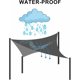 thumbnail image 3 of Toldo Vela de Tela Estirada para Patio de 2x2M, Protección UV, Tela Impermeable, Resistente a la Intemperie para Patios, Parques, Piscinas, Gris, 3 of 5