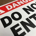 thumbnail image 3 of TRADESAFE Danger Do Not Enter Sign, No Entry Wall Safety Signs, 14” x 10”, 40 Mil Aluminum Safety Sign, 3 of 6