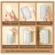 thumbnail image 4 of Cajón para pañuelos | Porta pañuelos de plástico blanco transparente para el hogar, el baño, la cocina y la mesa de centro | Diseño sin perforaciones para montaje en pared | Organizador portátil,, 4 of 5