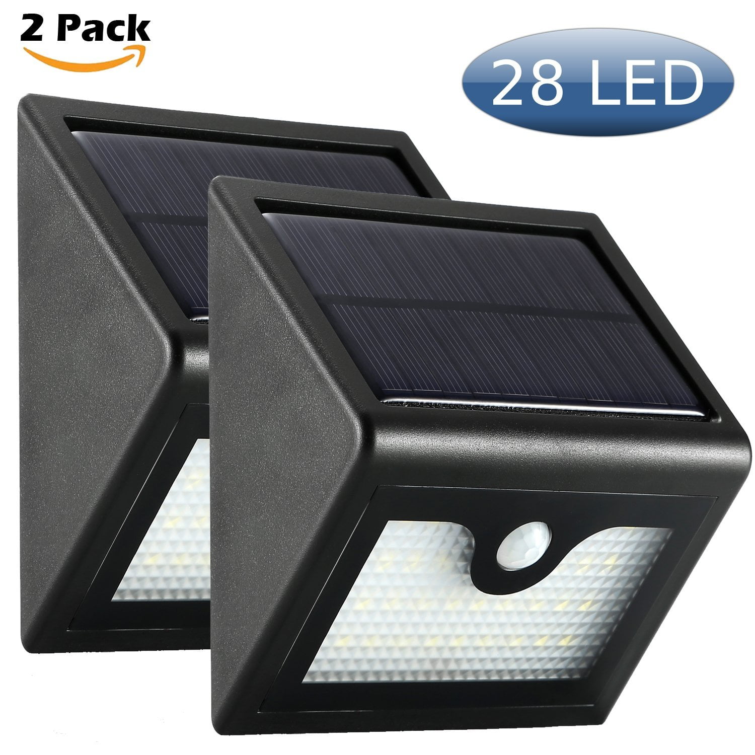Cinoton 2 Pack 28 Led Outdoor Solar Wall Lights Ultra Bright Cinoton 2 Pack 28 Led Outdoor Solar Wall Lights Ultra Bright Security Lighting Motion Sensor 3 In 1 Mode Off Dim Wireless Waterproof For Yard 2200mah