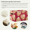 thumbnail image 6 of GZHJMY Beautiful Seamless Floral Pattern Storage Bin Collapsible with Handle, 1PCS Rectangle Waterproof Basket for Storage Cube Closet Organizer for Toy Nursery Book Office Shelf Bathroom, 6 of 7
