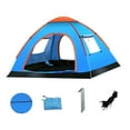 thumbnail image 1 of Tienda de campaña para 3-4 personas, fácil y rápida instalación, refugio, ligera, automática, tienda de campaña instantánea con bolsa de transporte ventanas, 1 of 8