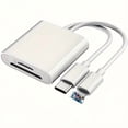 thumbnail image 1 of LEEYNEER Multi-Device Memory Card Reader  5in 1 USB OTG Adapter with Micro SD And SD Card Slot  Supports SD/Micro SD/SDHC/SDXC/MMC for iPhone/iPad  USB C And USB A Devices, 1 of 6