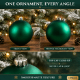 thumbnail image 4 of Set of 1 Christmas Ornament Ball for Christmas Tree, 4.72 Inch Large Hanging Ornament for Home Holiday Display Xmas Party Fireplace Stair Wreath Indoor Decorations, 4 of 7