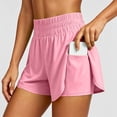 thumbnail image 3 of Womens Running Athletic Shorts Quick Dry Casual Cycling Tennis Workout Yoga Lounge Hiking Jogging Shorts with Liner Pockets, 3 of 9