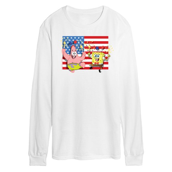 SpongeBob SquarePants - Patrick Sparkers Flag - Men's Long Sleeve T-Shirt