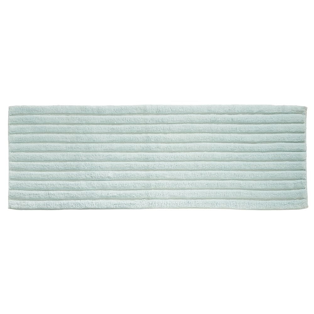 34 x 21-2 Pack Machine Washable Bathtub/Shower mDesign Soft 100% Cotton Luxury Hotel-Style Rectangular Spa Mat Rug for Bathroom Vanity Plush Water Absorbent Ribbed Design Water Blue