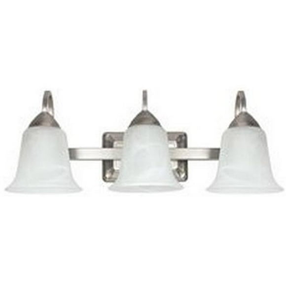 LED Vanity Light Fixture, 3-Light, Brushed Nickel, 26-Watt - 73802